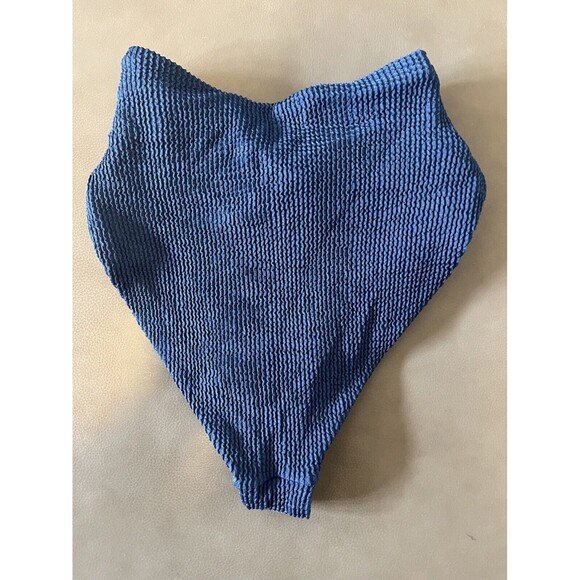 Veronica Beard Azoia High Waist Bikini Swimsuit Bottom In Riviera Blue Sz M New - Picture 7 of 13